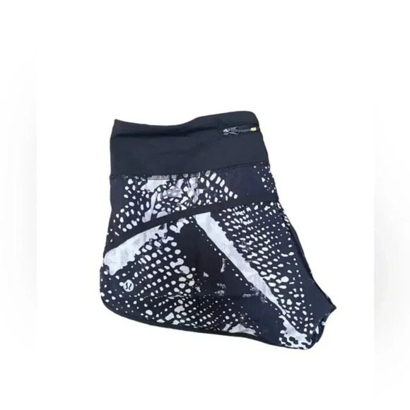 Lululemon Athletica Static Mist White/Black Speed shorts - Picture 3 of 5